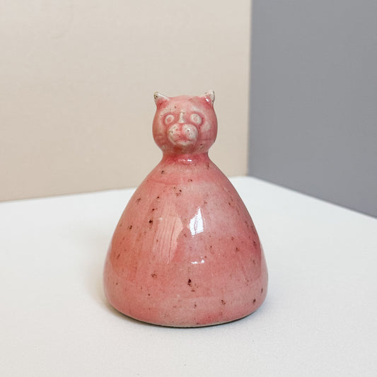 Glossy Pink Cat Salt Shaker